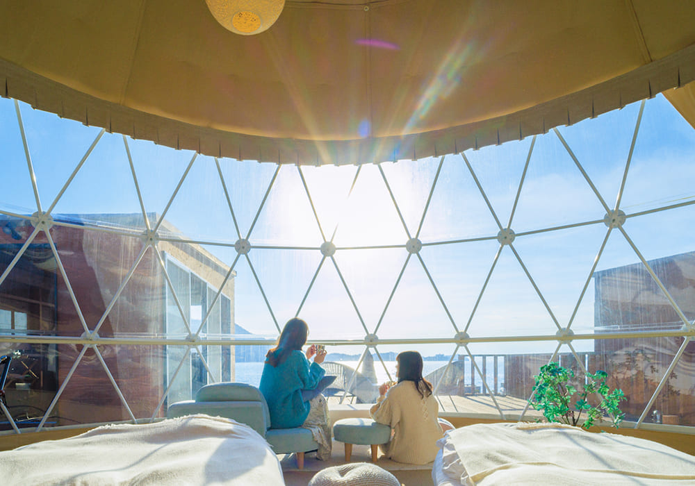 Three Types of Ocean View Dome Tents